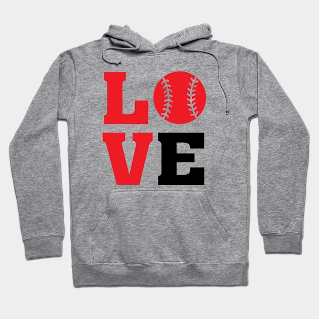 Baseball Love Hoodie by hothippo